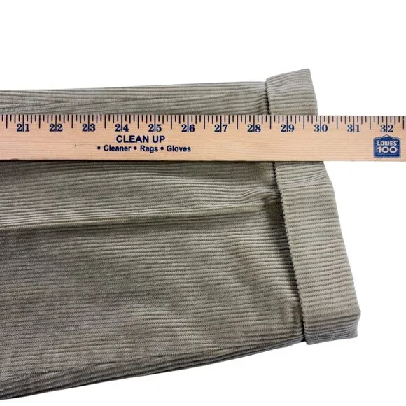Brooks Brothers Elliot Corduroy Cuffed Pants Mens 34 x 30 Regular Fit Beige NWT